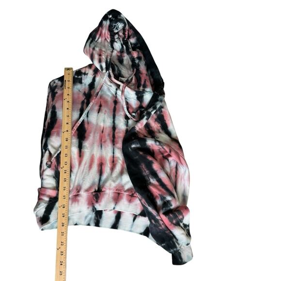 Young Fabulous and Broke Tie Dye Sweatshirt Hoodie with Snap Sleeves Women’s M L - Picture 6 of 10